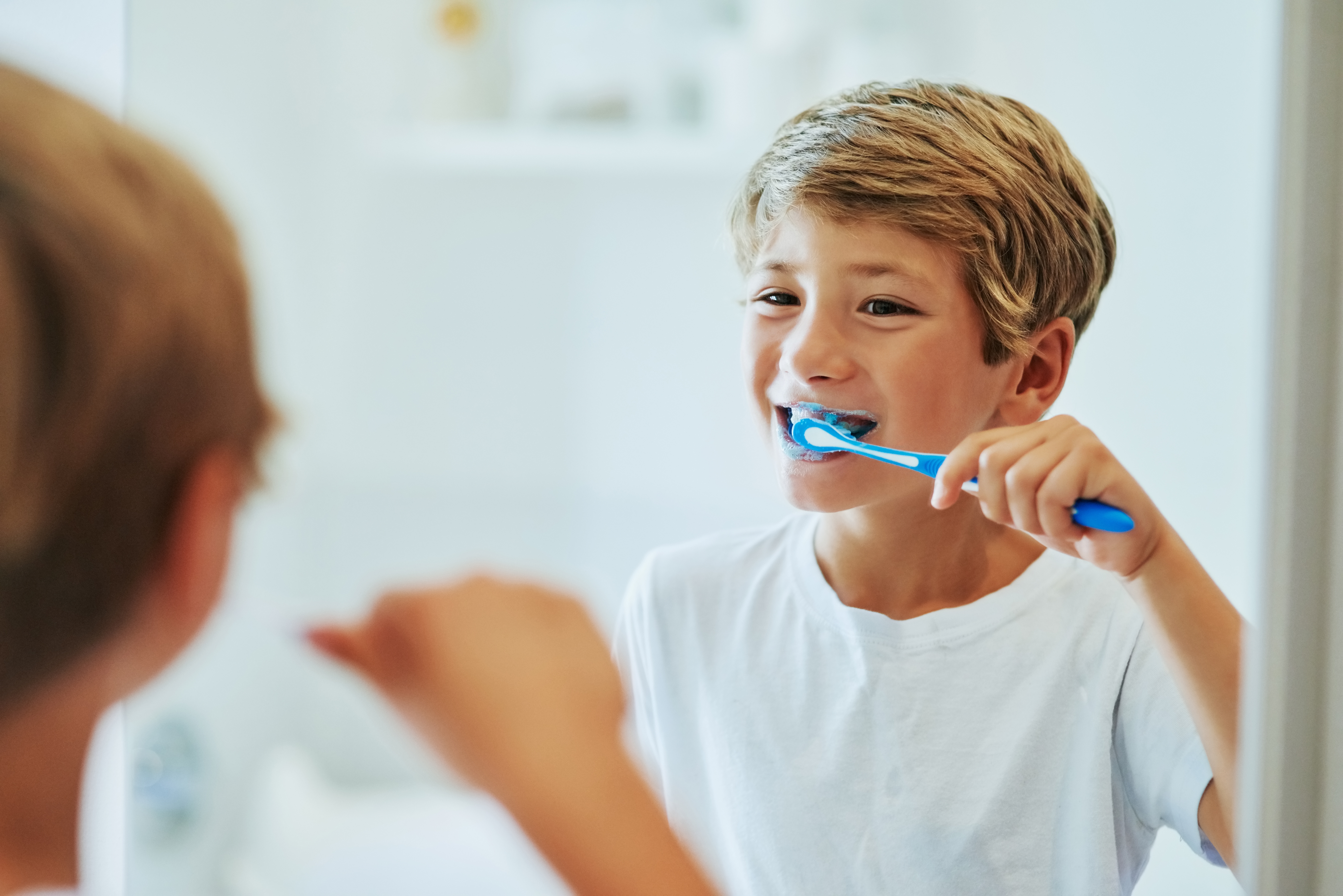 Toothpaste and toothbrush